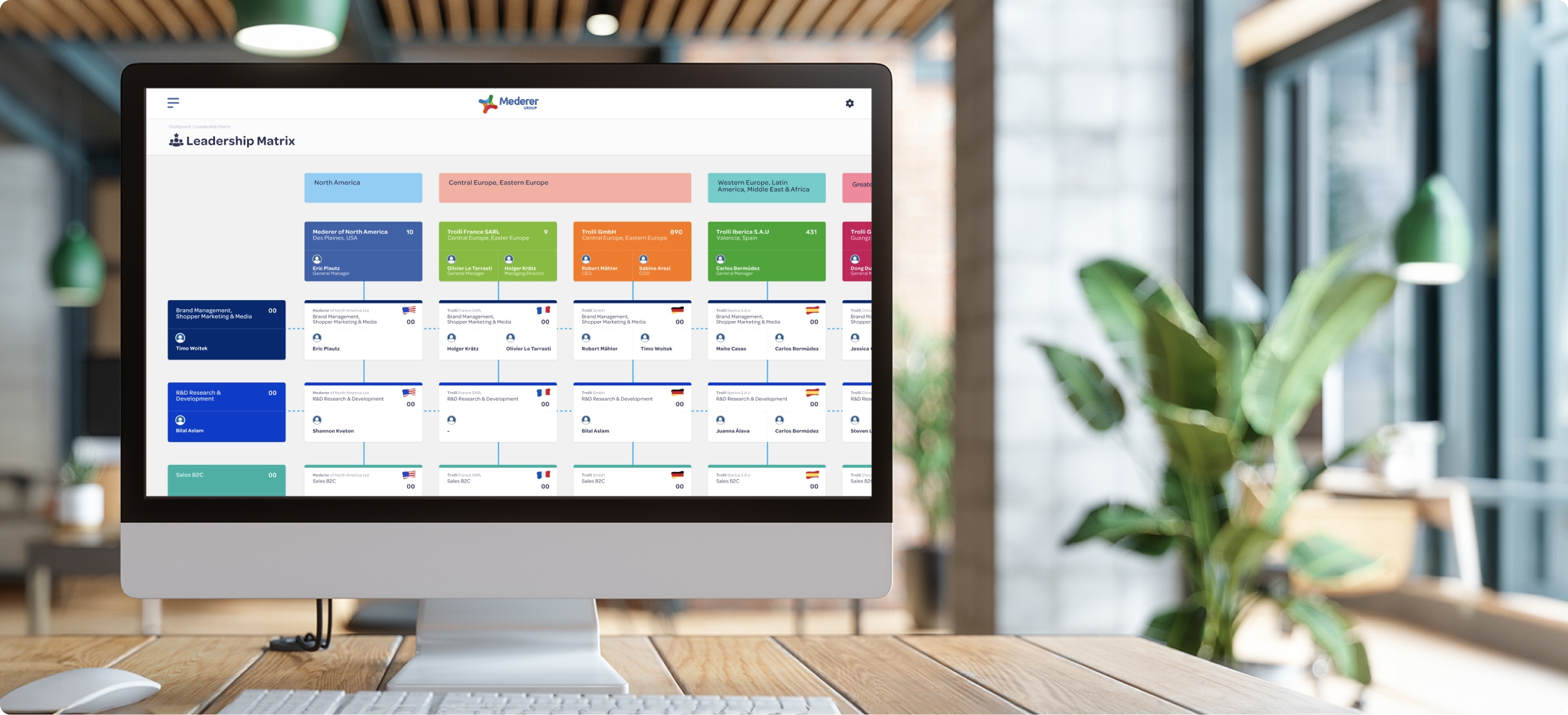 Mederer Group Global Organisation Chart